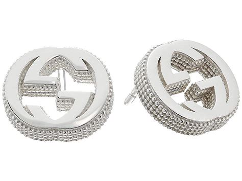 gucci sterling silver square stud earrings